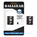 Black adjustable ball stretcher with three metal snaps displayed on packaging and separately.