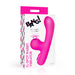 Packaging box of Bang! 10X pink G-spot rabbit vibrator with suction feature and bold branding.