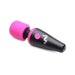Compact black and pink BANG! 10X Vibrating Mini Wand with flexible head and single button control on white background.