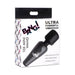 Packaging box of BANG! 10X Vibrating Mini Wand in black with product image and key features listed.