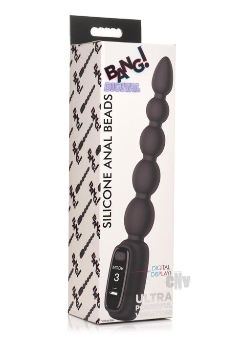 Bang Digital Silicone Anal Beads Black - SexToy.com