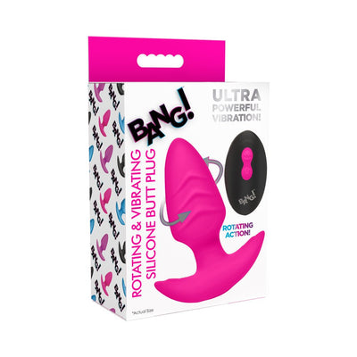 Bang Rotating Vibra Plug W/remote