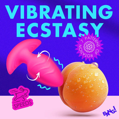 Bang Rotating Vibra Plug W/remote