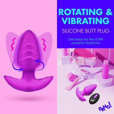 Bang Rotating Vibra Plug W/remote Prp - SexToy.com