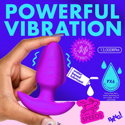 Bang Rotating Vibra Plug W/remote Prp - SexToy.com