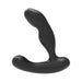 Black ergonomic prostate massager with curved design and smooth silicone finish.