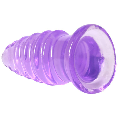 Crystal Jellies Anal Twist 5 Inch Purple