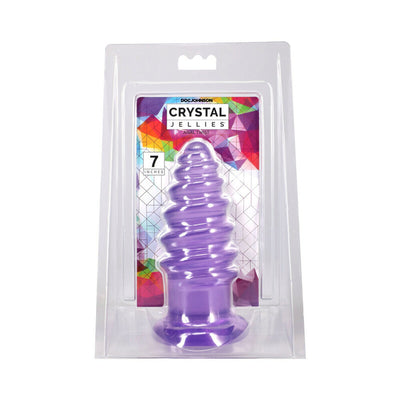 Crystal Jellies Anal Twist 7 in. Purple