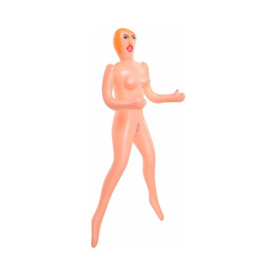 Inflatable beginner love doll with painted facial features and molded body details in a standing pose.