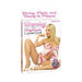Packaging of Becky Beginner Love Doll featuring a blonde model in pink floral lingerie and white heels.