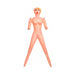Inflatable beginner love doll with painted facial features and molded body details on white background.