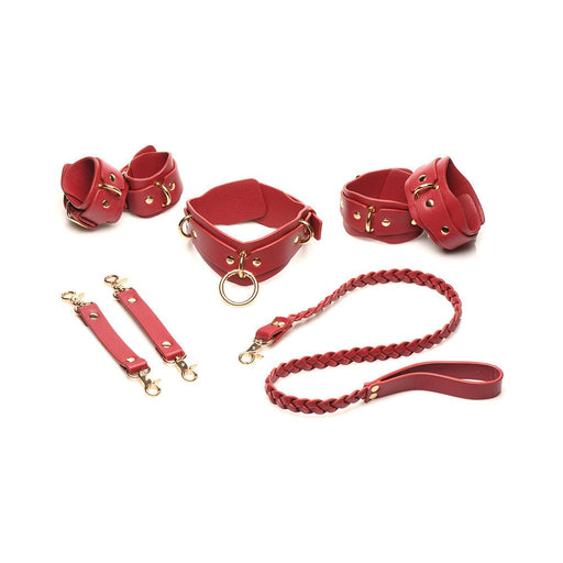 Bedroom Bliss Lovers Restraints Set Red - SexToy.com