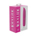 Pink rechargeable silicone mini-lipstick vibrator with 10 speed settings in branded Loveline packaging.