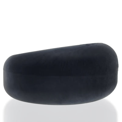 Black thick silicone TPR cockring with a smooth, rounded design for comfortable, secure wear.