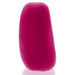 Thick, squishy, deep pink silicone TPR cockring with a smooth, rounded shape and plush texture.