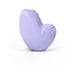Lavender Biird Namii clitoral stimulator with ergonomic curved design and textured accents on a white background.