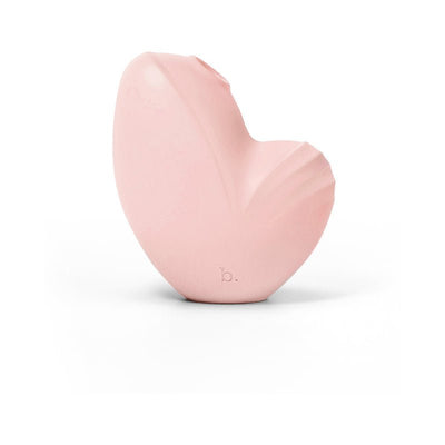 Soft pink Biird Namii clitoral stimulator with ergonomic curves and textured silicone surface.