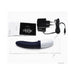Billy 2 Deep Blue prostate massager with USB charger, satin storage pouch, and instruction manuals on a white background.
