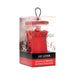 Red Bloomgasm Lily Lover clitoral stimulator in clear packaging with floral design and black and red label.