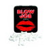 Black tin of Blow Job Mints with red lip print and white mint candies shaped with a playful design.