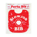 Blow Job Party Bib Red O/S - SexToy.com