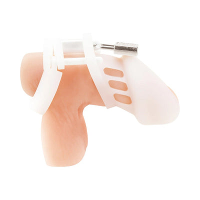 Blue Line Silicone Chastity Cage