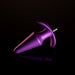 Sleek astro violet anal plug with ergonomic flared base and tapered tip, designed for comfortable and secure wear.