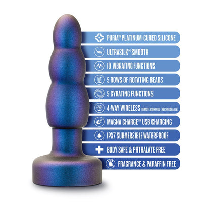 Blush Anal Adventures Matrix Kinetik Plug - Space Age Blue - SexToy.com