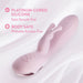 Blush Coll Morgan Pink dual vibrator made of platinum-cured silicone, body-safe, phthalate and latex-free with satin smooth finish.