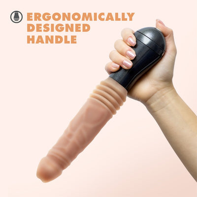 Blush Dr. Skin Silicone Dr. Arthur Thrusting Gyrating Vibrating Dildo