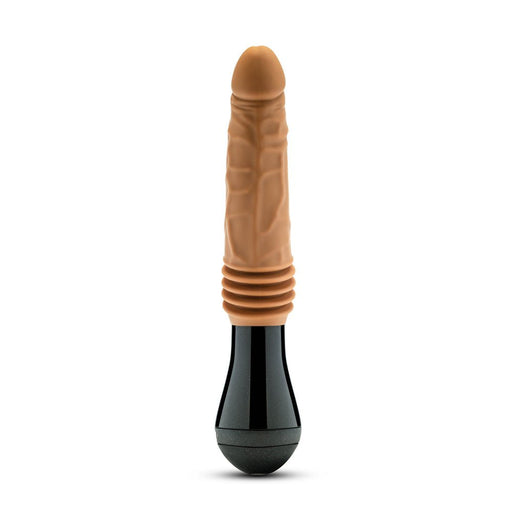 Blush Dr. Skin Silicone Dr. Arthur Thrusting Gyrating Vibrating Dildo - Tan - SexToy.com