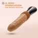 Blush Dr. Skin Silicone Dr. Arthur Thrusting Gyrating Vibrating Dildo - Tan - SexToy.com