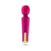 Blush Lush Allana wand vibrator in vibrant pink with flexible head and gold-accented base on white background