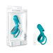 Blush Noje C2 Ring in juniper teal with USB rechargeable bullet vibrator and packaging box.