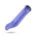 Sleek lavender silicone vibrator with curved, cupped tip and smooth finish for targeted clitoral stimulation.