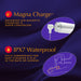Magna Charge USB magnetic charging and IPX7 waterproof rating for easy cleaning and use in bath or shower.