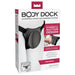 Body Dock Original universal strap-on harness system with adjustable black nylon straps and suction cup dock packaging.
