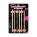 Pack of 6 flesh-colored novelty party straws shaped with playful boobie designs, ideal for bachelorette parties.