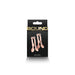 Bound C1 rose gold adjustable nipple clamps with silicone tips in black and gold packaging.