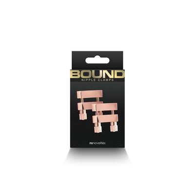 Bound V1 Nipple Clamps - Rose Gold - SexToy.com