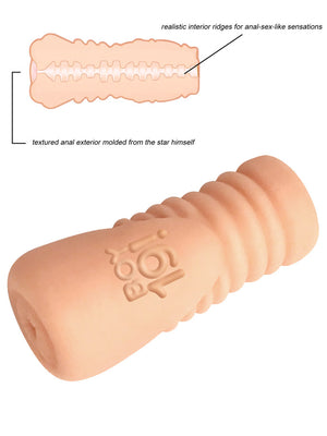 Boy 19! Teen Twink Stroker with textured exterior and realistic interior ridges for enhanced sensation.
