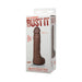 Packaging of a realistic 8.5-inch squirting dildo in brown with suction cup base by Doc Johnson.