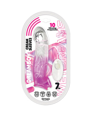 Wet Dreams Cream Sleeves 7" Extension w/Bullet - Magenta