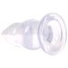 Crystal Jellies Double Pop Plug 6 Inch Clear