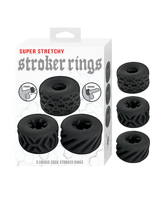 Nasstoys Super Stretchy Stroker Rings - Black