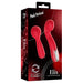 Peak Performa Interchangeable Elix G-Spot and Wand Massager-Red