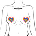 Pastease Love Velvet Rainbow Pumping Heart Nipple Pasties