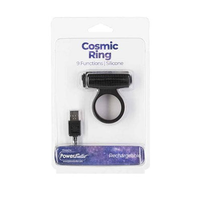 Cosmic Cock Ring w/Rechargeable Bullet - 9 Functions
