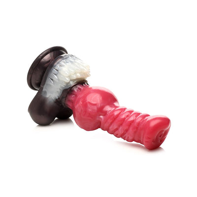 Creature Cocks Cujo Dildo Large Red/blk - SexToy.com