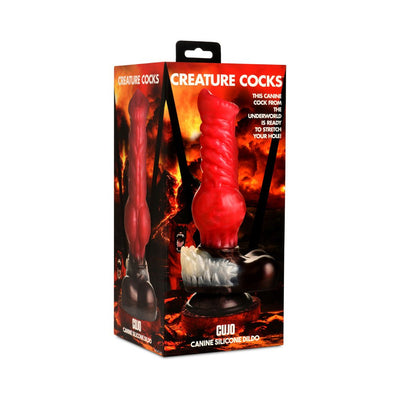 Creature Cocks Cujo Dildo Large Red/blk - SexToy.com